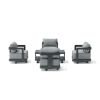 SET-904-AL 5-PC GRANADA ALUMINUM DEEP SEATING