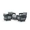 SET-174-AL 6-PC CORONADO ALUMINUM DEEP SEATING SET