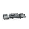 SET-171-AL 6-PC CORONADO ALUMINUM DEEP SEATING SET