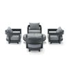 SET-174-AL 6-PC CORONADO ALUMINUM DEEP SEATING SET