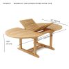 BAHAMA 87″ OVAL EXTENSION TABLE EXTRA THICK