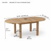 BAHAMA 79″ OVAL EXTENSION TABLE