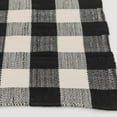 Mainstays Outdoor Layering Rug 24" x 36" Black and White Checkered Pattern Reversible Mat for Porch or Patio