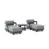 SET-905-AL 5-PC GRANADA ALUMINUM DEEP SEATING