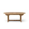 BAHAMA 117″ OVAL DOUBLE EXTENSION TABLE EXTRA THICK