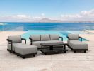 SET-903-AL 6-PC GRANADA ALUMINUM DEEP SEATING