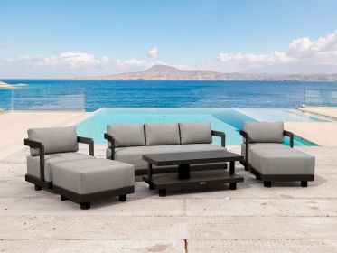 SET-903-AL 6-PC GRANADA ALUMINUM DEEP SEATING